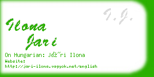 ilona jari business card